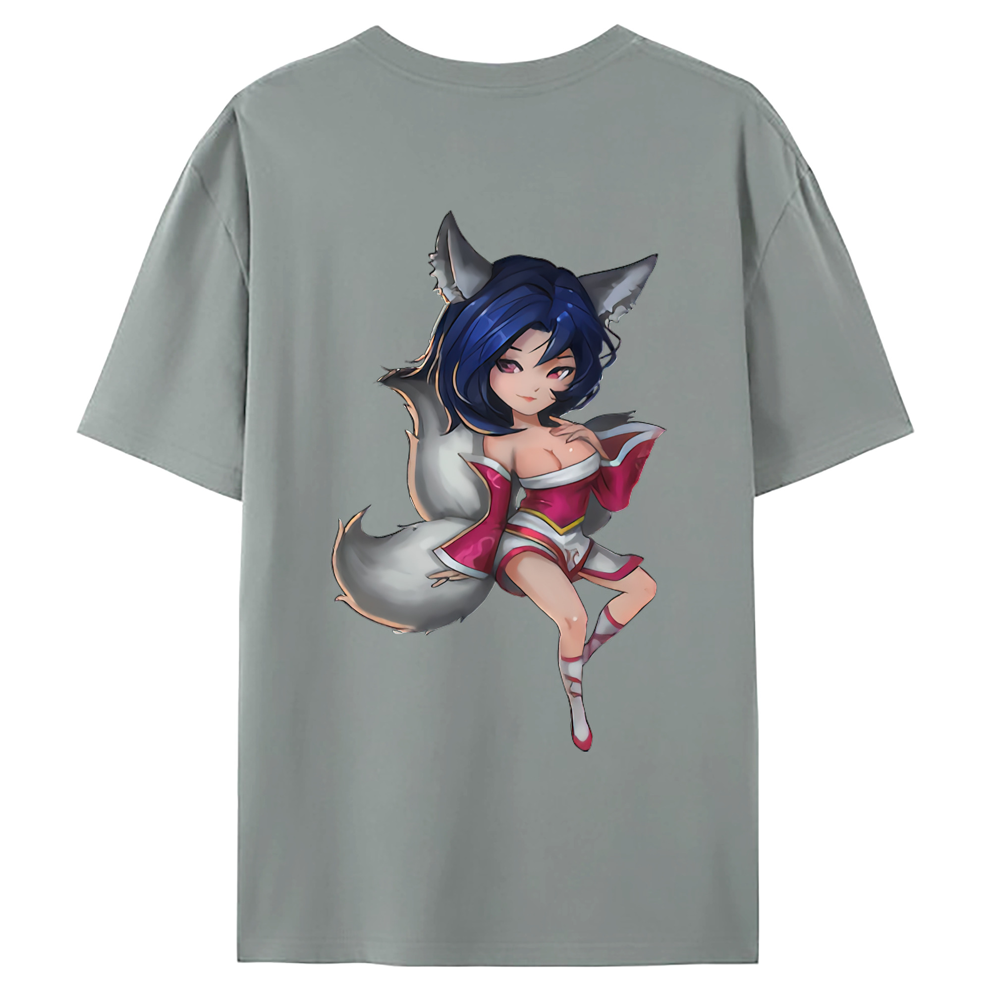 （画像用） リーグ・オブ・レジェンド League of Legends LOL 綿100％ メンズ半袖Tシャツ（バックプリント） 通気性